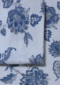 Ayana Floral 170-GSM Flannel Extra Deep Pocket Sheet Set King Grey