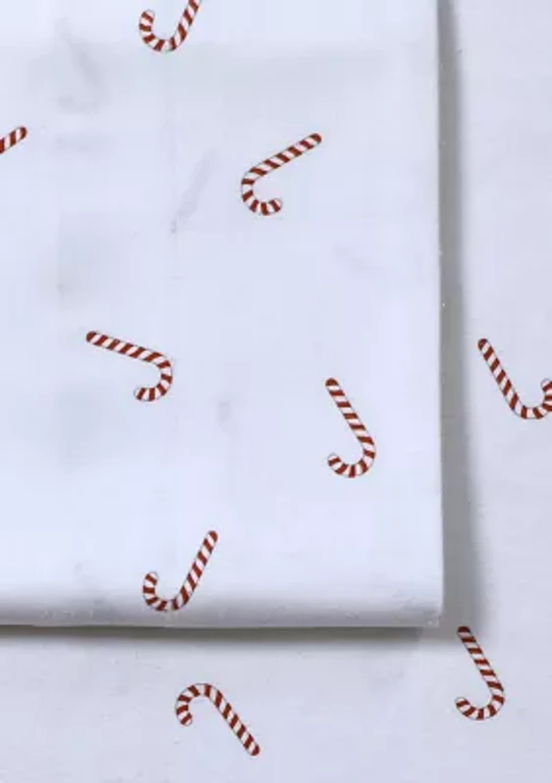 Candy Cane 170-GSM Flannel Extra Deep Pocket Sheet Set