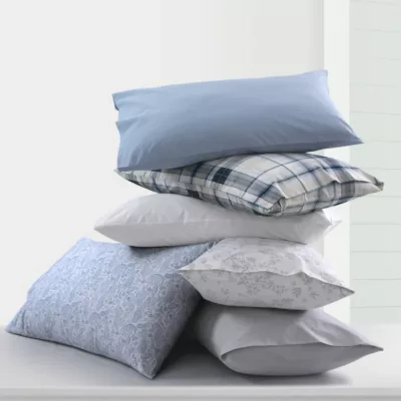 Solid or Printed 300 Thread Count Cotton Percale Extra Deep Pocket Sheet Set