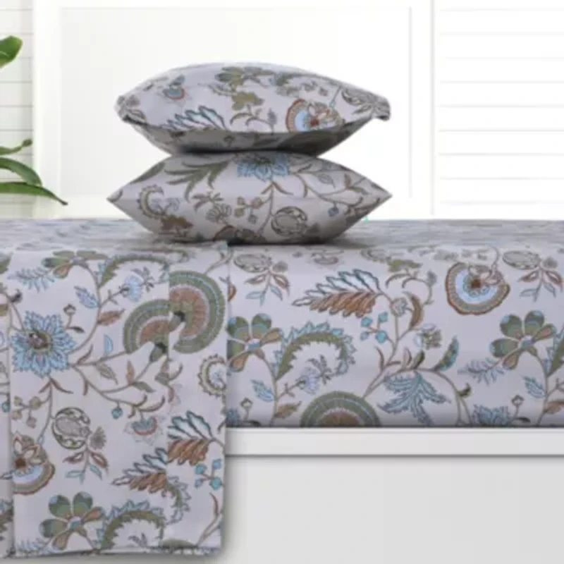 Ingrid Organic Cotton 300 Thread Count Sateen Extra Deep Pocket Sheet Set