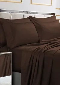 Egyptian Cotton Sateen 6 Piece Extra Deep Pocket Sheet Set