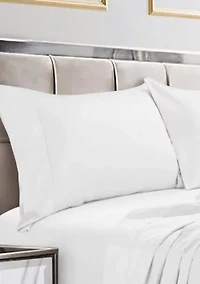 Set of 2 600 Thread Count Egyptian Cotton Sateen Pillowcases
