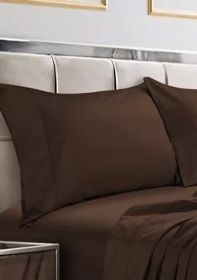 Set of 2 600 Thread Count Egyptian Cotton Sateen Pillowcases