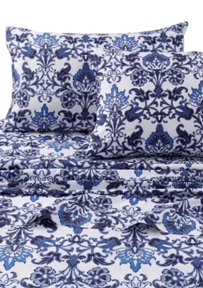 Catalina Printed 300 Thread Count Extra Deep Pocket Sheet Set