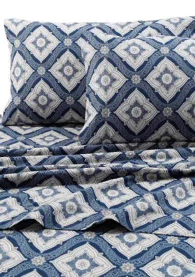 Flannel Damask Printed Extra Deep Pocket Sheet Set