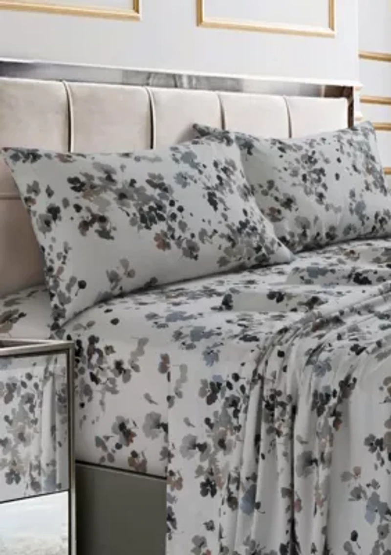 Lisbon Printed Cotton Sateen Extra Deep Pocket Sheet Set