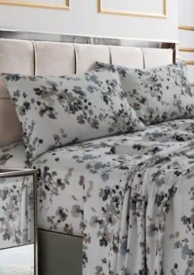 Lisbon Printed Cotton Sateen Extra Deep Pocket Sheet Set