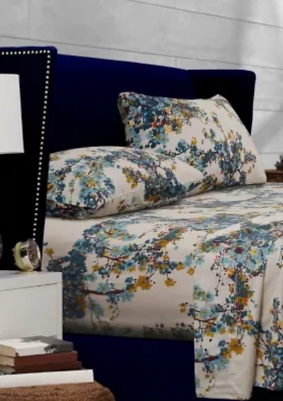 Casablanca Floral Printed Extra Deep Pocket Sheet Set