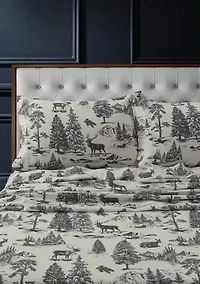 Heavyweight Cotton Flannel Printed Pillow Pair