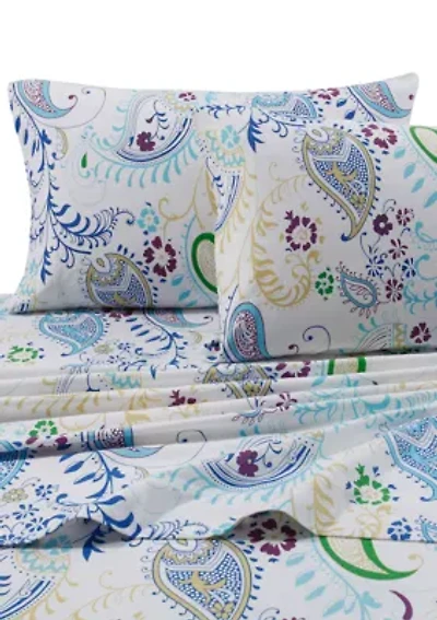 Paisley Garden 170 GSM Flannel Printed Extra Deep Pocket Set