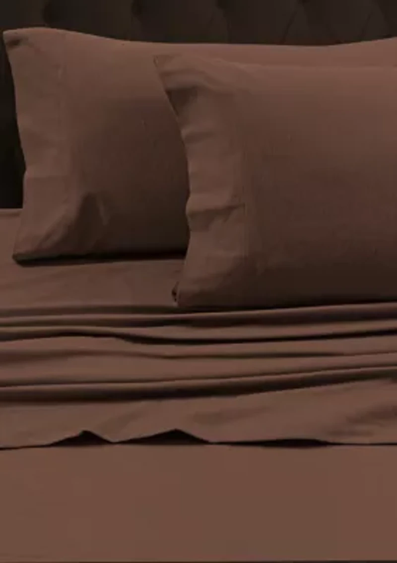 170 GSM Heavyweight Solid Flannel Sheet and Pillowcase Separates