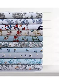 Camilla Paisley 170-GSM Flannel Extra Deep Pocket Sheet Set Full Green