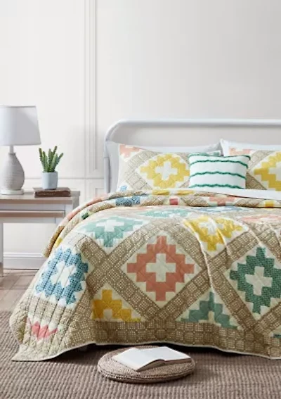 Williamsburg Franklin 3-Piece Quilt Set