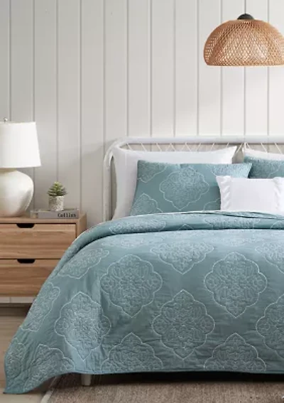Persian Medallion 3-Piece Quilt Set