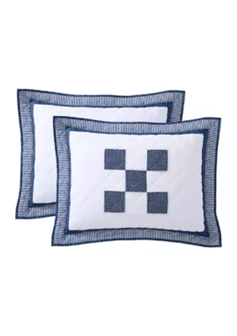 Block Checkerboard 3-Piece Quilt Set