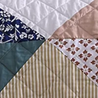 Floral Patchwork Quilt Set