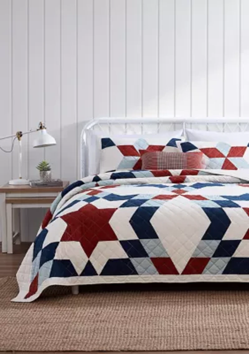 Americana Star Quilt Set
