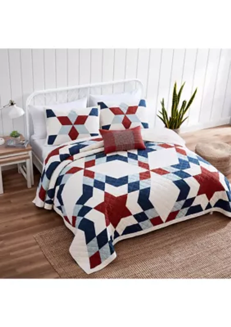 Americana Star Quilt Set