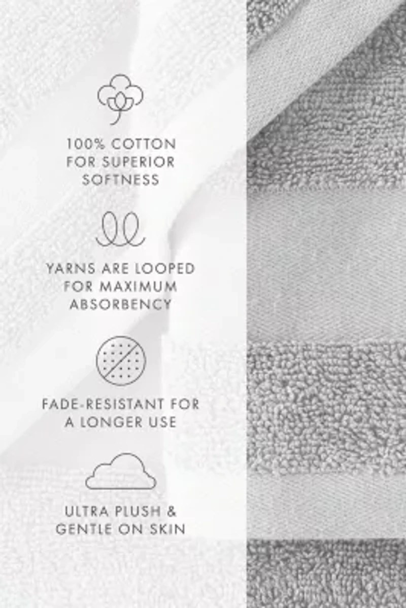 Towels -Pack 100% Cotton Bathroom Essentials