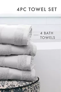 Towels -Pack 100% Cotton Bathroom Essentials