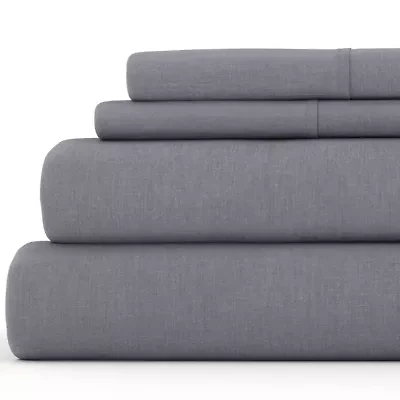 Becky Cameron Linen & Rayon from Bamboo Blend 4 Piece Sheet Set