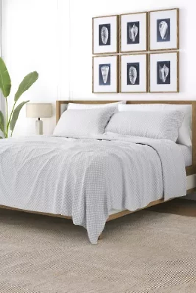 Sheet Set 4-Piece Patterned Microfiber Geometric Ultra Soft Bedding