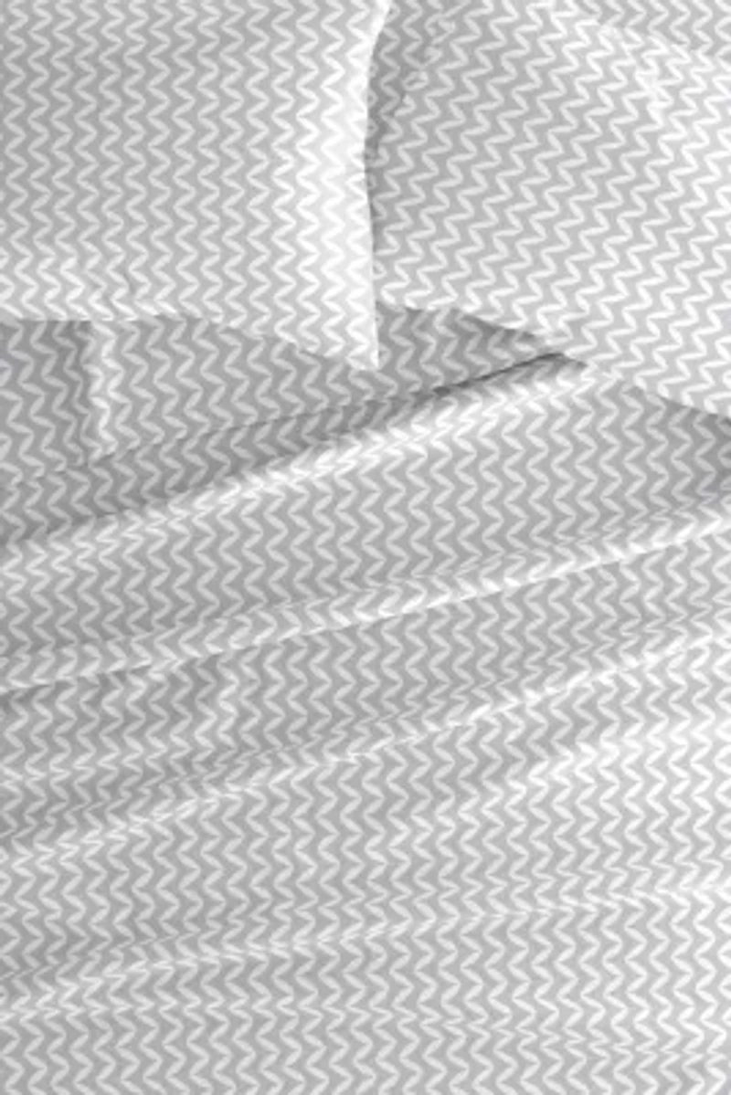 Sheet Set 4-Piece Patterned Microfiber Geometric Ultra Soft Bedding