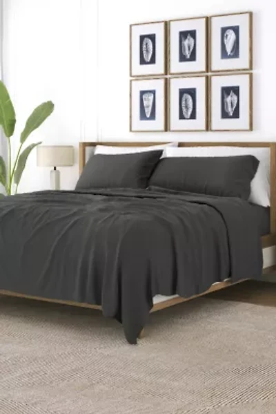 Sheet Set 4-Piece 100% Cotton Flannel Super Soft Bedding