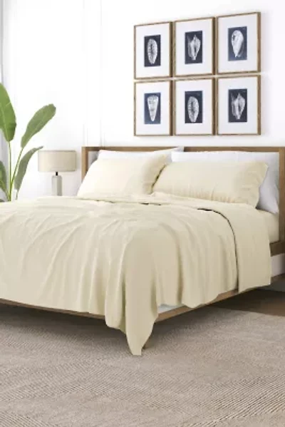 Sheet Set 4-Piece 100% Cotton Flannel Super Soft Bedding