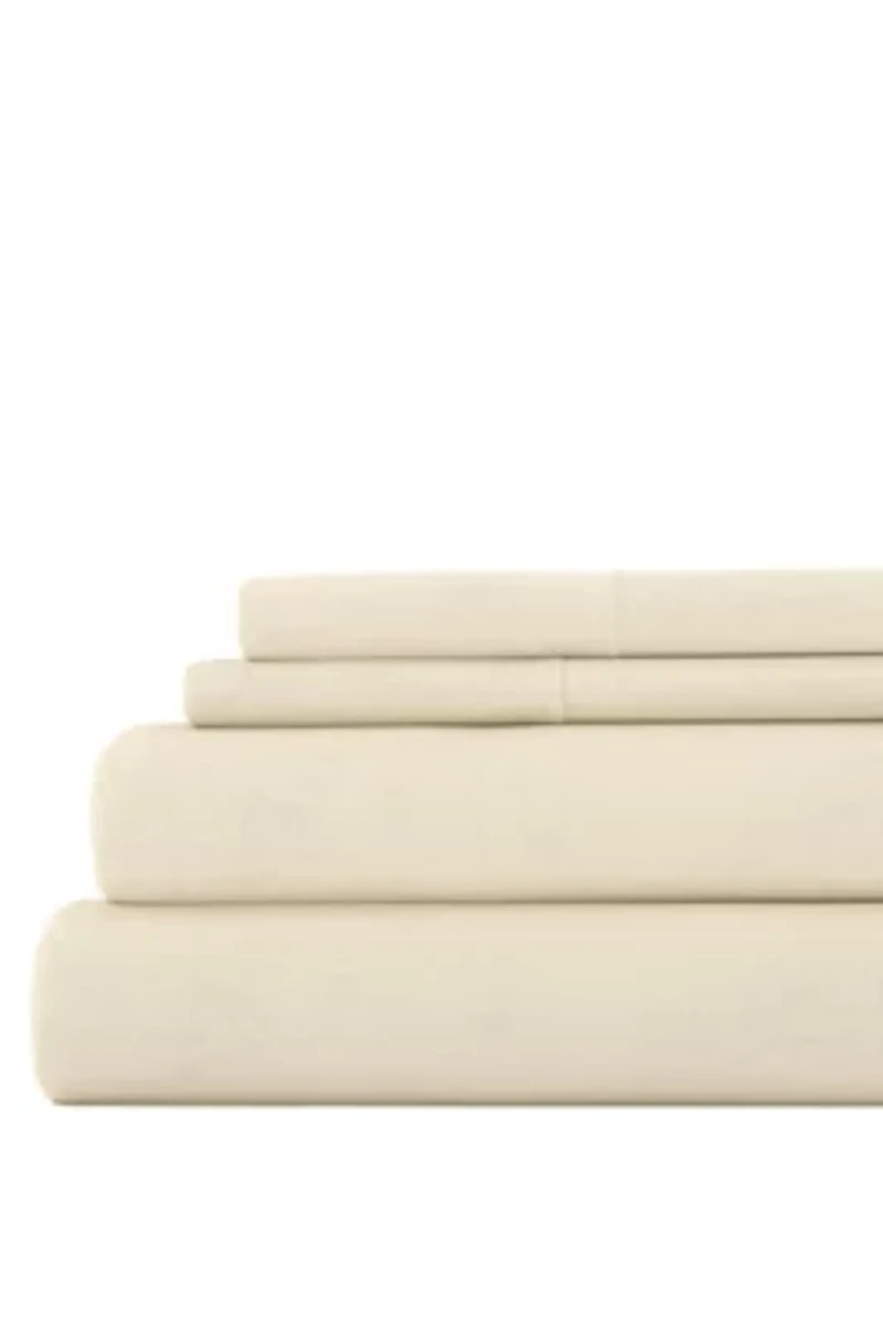 Sheet Set 4-Piece 100% Cotton Flannel Super Soft Bedding