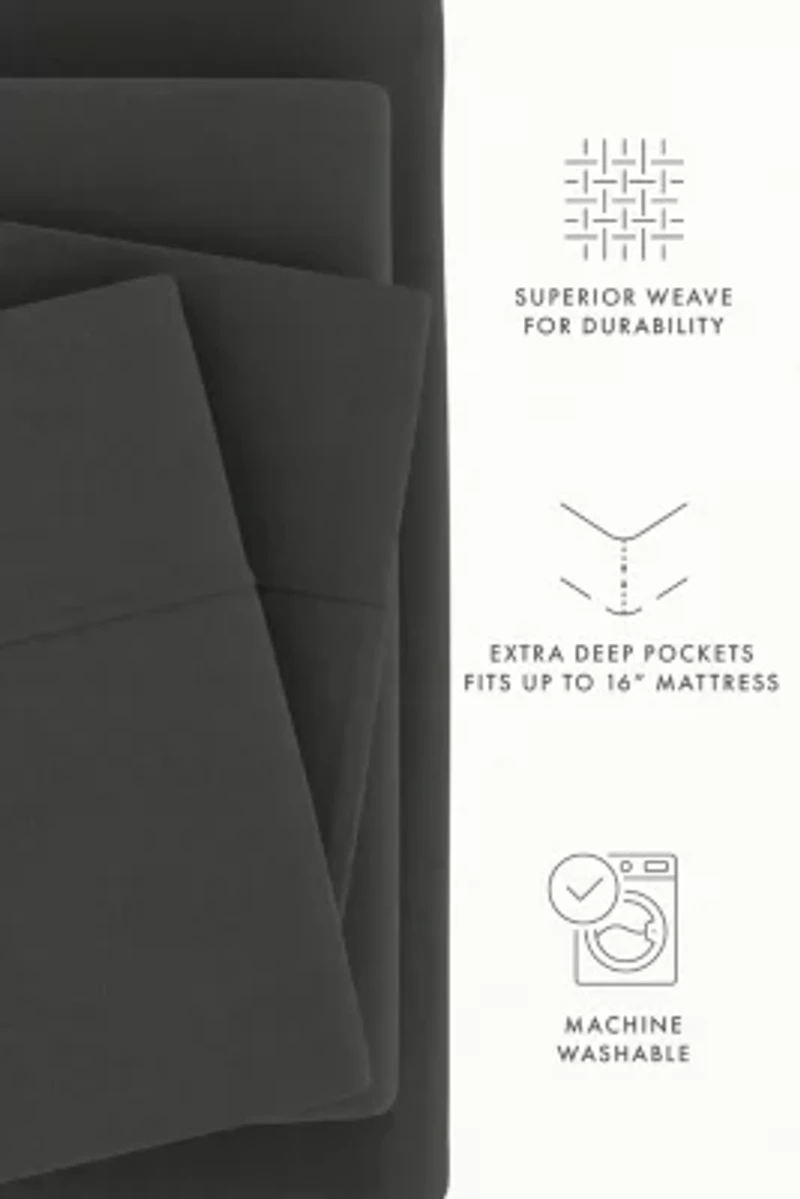 Sheet Set 4-Piece 100% Cotton Flannel Super Soft Bedding