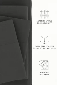 Sheet Set 4-Piece 100% Cotton Flannel Super Soft Bedding