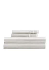 Sheet Set Patterned Microfiber Ultra Soft Bedding Distressed Awning Stripe