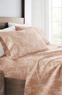 Sheet Set Patterned Microfiber Ultra Soft Bedding Distressed Willow