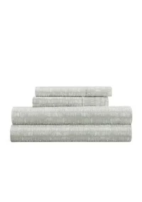 Sheet Set Patterned Microfiber Ultra Soft Bedding Dashed Lines