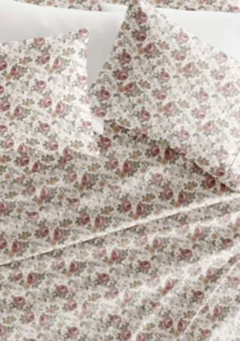 Sheet Set Patterned Microfiber Ultra Soft Bedding Blooming Floral