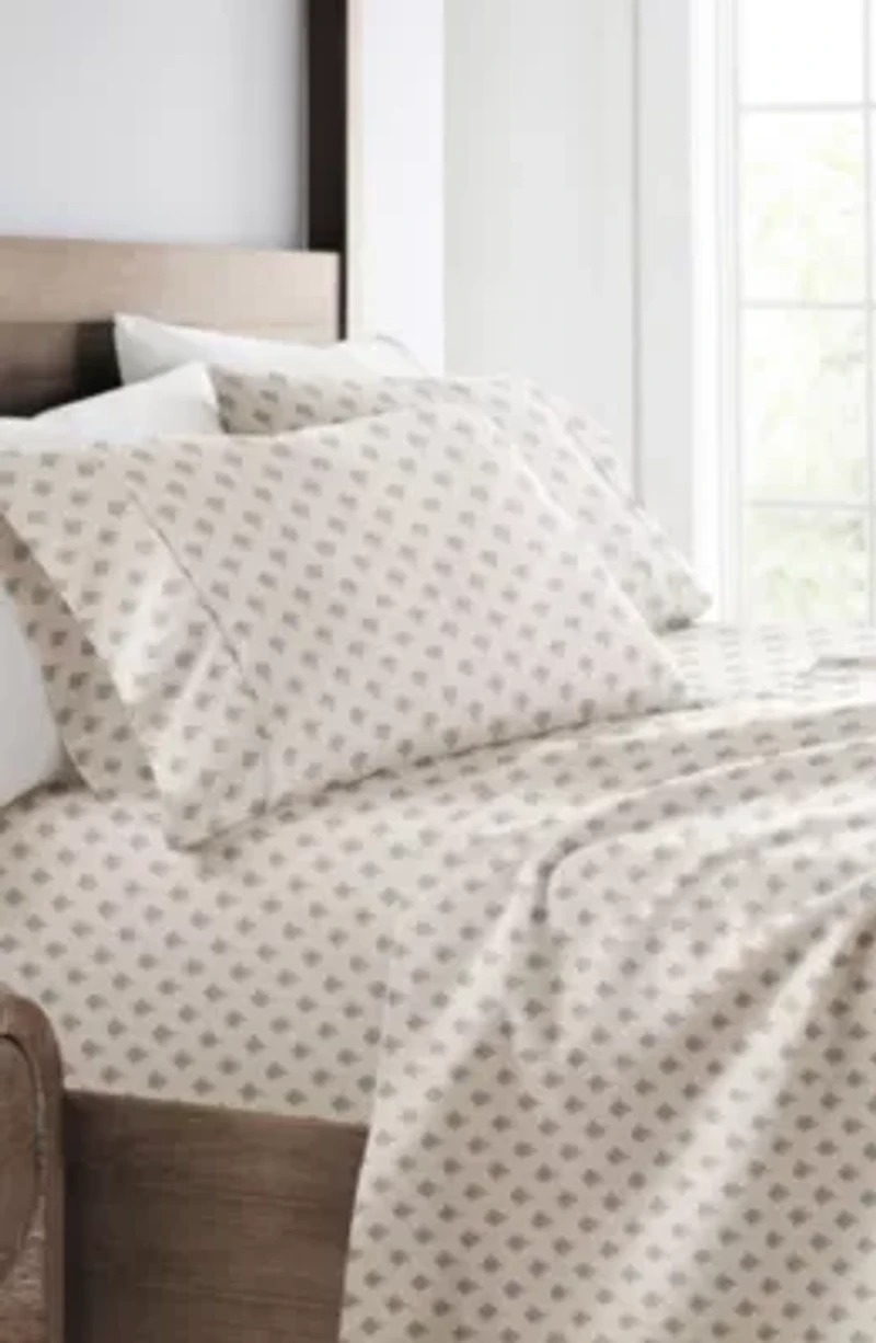 Sheet Set Patterned Microfiber Ultra Soft Bedding Floral Bouquet