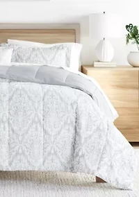 Bedding Bundle, Patterned Microfiber Comforter Set and Solid Sheet
