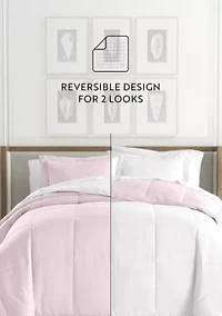 Bedding Bundle, Reversible Microfiber Comforter Set and Patterned Sheet