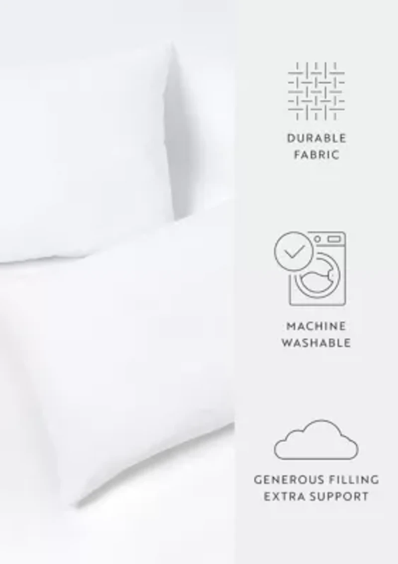 2-Pack Plush Bed Pillows Set