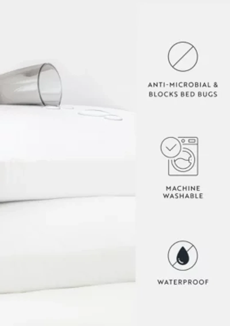 Pillow Protector - 100% Polyester Jersey Knit with Polyurethane Laminate