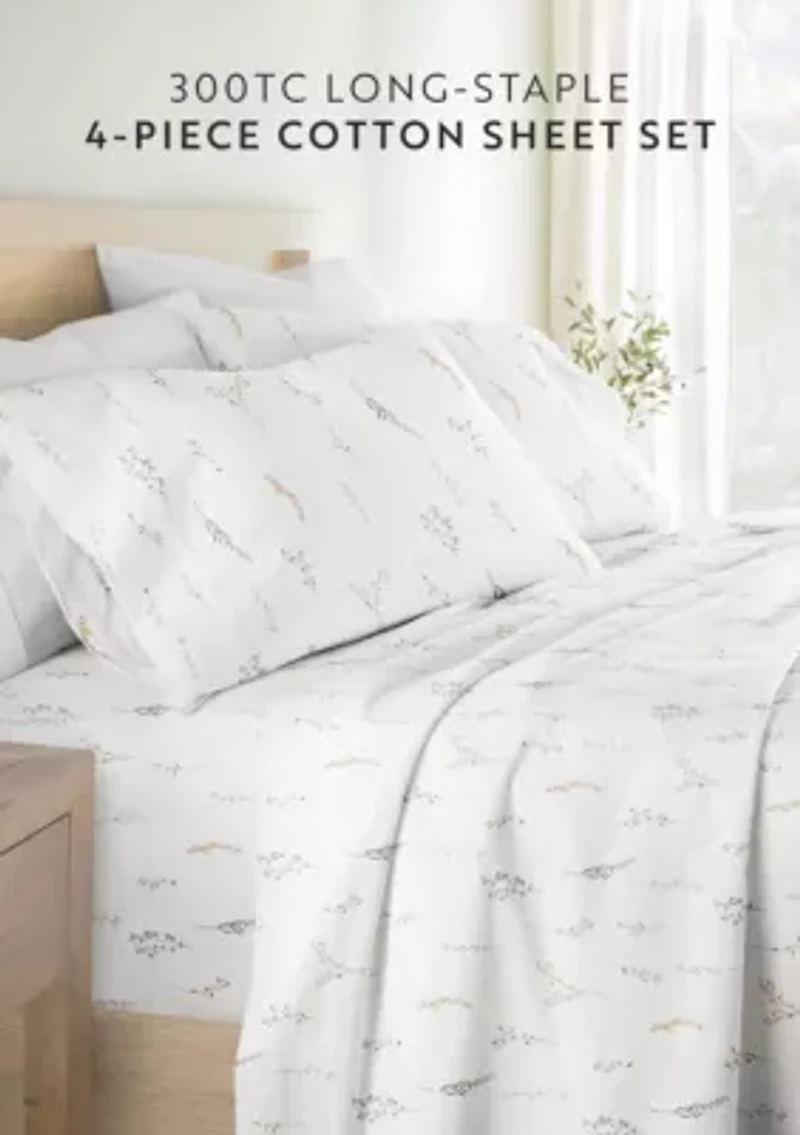 Ultra Soft Cotton Patterned Sheet Set