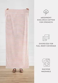 4-Pack 100% Cotton Navy Stripe Cabana Beach Towels