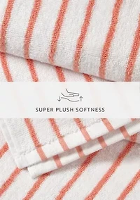 4-Pack 100% Cotton Navy Stripe Cabana Beach Towels