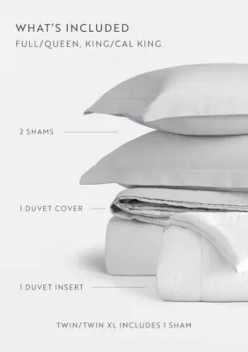 Ultra Soft 100% Cotton Comforter & Duvet Cover Bundle