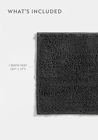Ultra Soft 24"x 17" Chenille Bath Mat