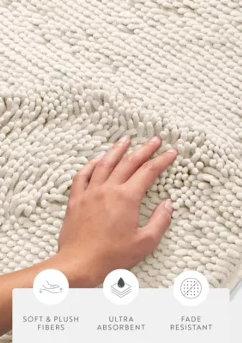 Ultra Soft 24"x 17" Chenille Bath Mat