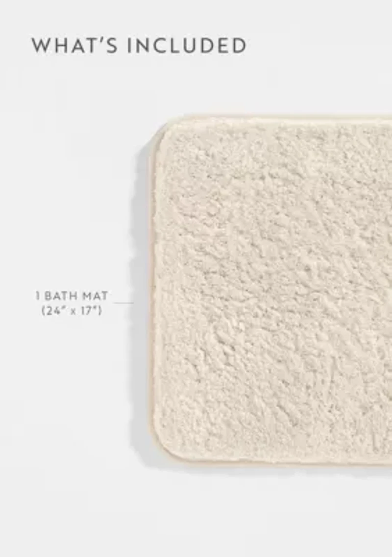 Ultra Soft 24"x 17" Plush Bath Mat