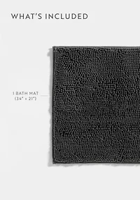 Ultra Soft 34"x 21" Chenille Bath Mat