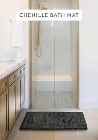 Ultra Soft 34"x 21" Chenille Bath Mat